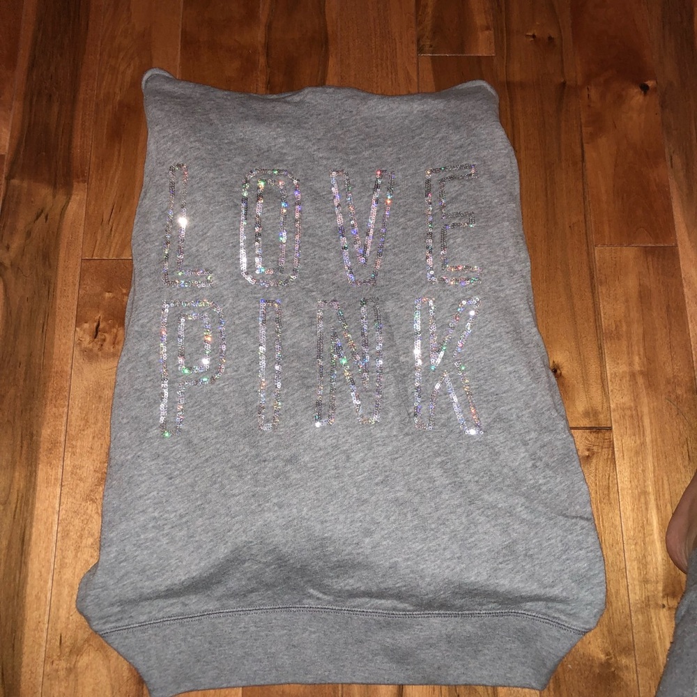 VS Pink Sequin Sweatshirt